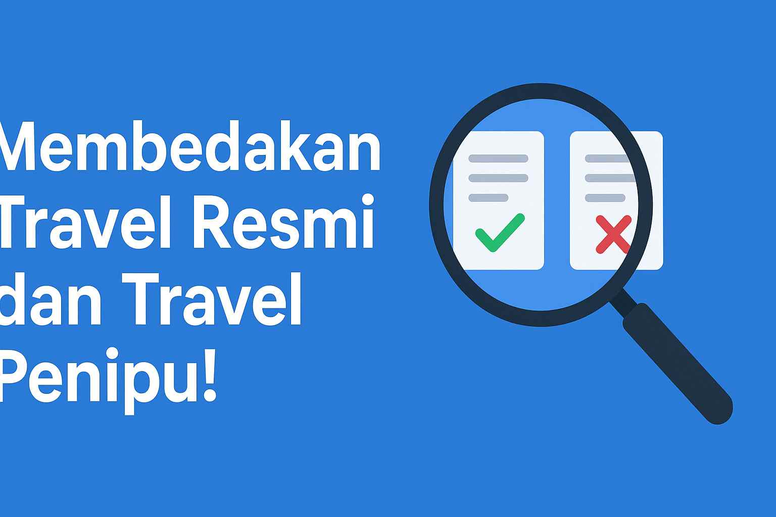 Membedakan Travel Resmi dan Travel Penipu!